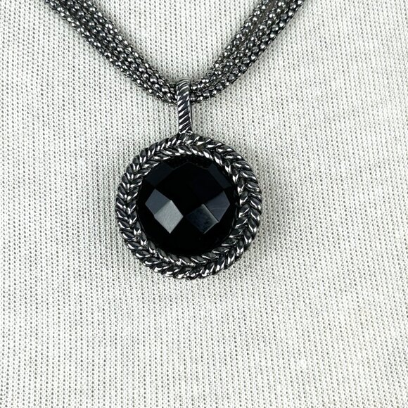 Tocara‎ Stainless Steel Pendant Reversible Necklace - Picture 4 of 12